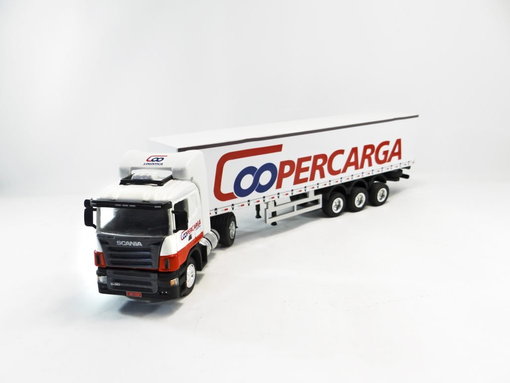 Mini Ba Eixos J Sider Scania Coopercarga Tudomini Miniaturas