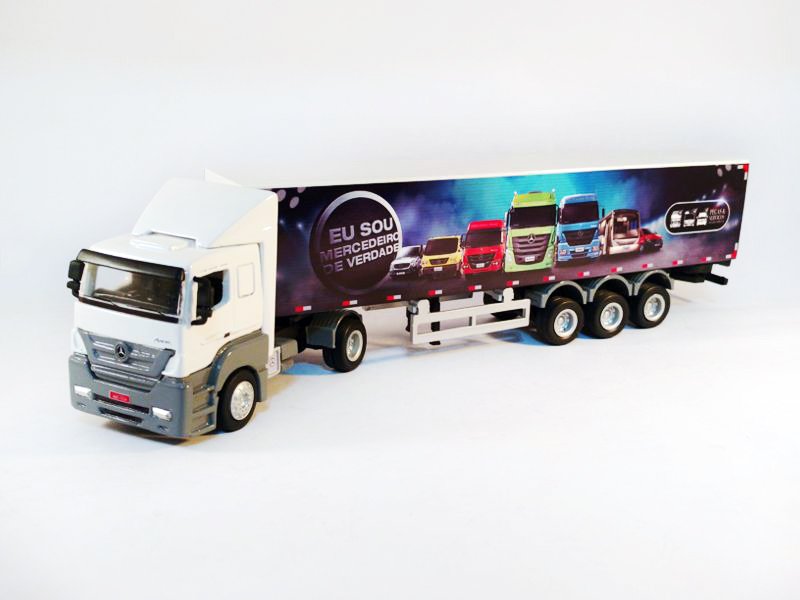 Miniatura Caminhão Truck Mercedes Bens Atego Exército 1:50