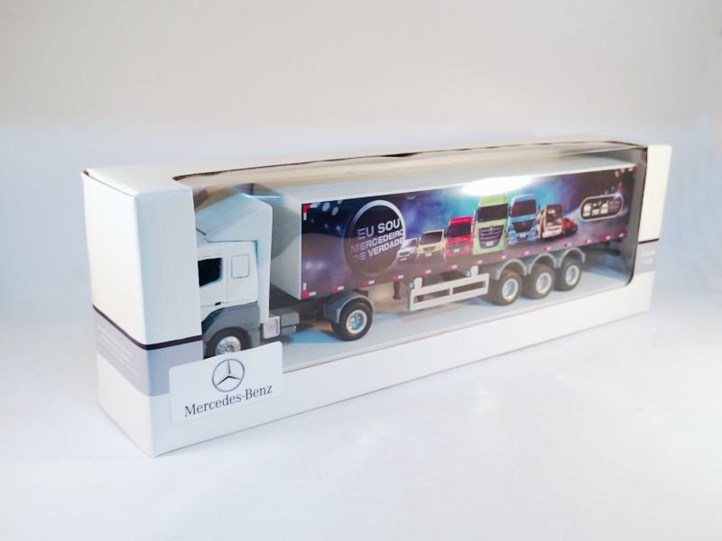 Miniatura Caminhão Truck Mercedes Bens Atego Exército 1:50