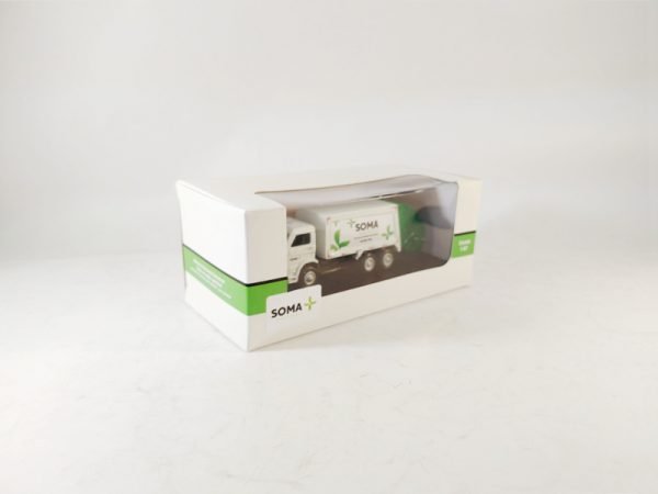 Miniatura de caminhão personalizado, fabricação nacional, Coletor de Lixo truck, cabine VW Worker em escala 1:87, personalizado Soma Ambiental.