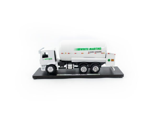 Miniatura de caminhão truck GLP Alwm, personalização White Martins