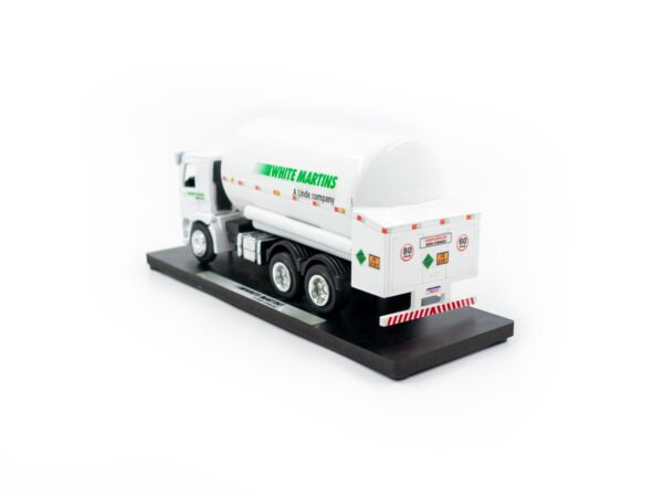 Miniatura de caminhão truck GLP Alwm, personalização White Martins