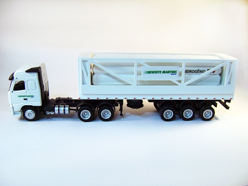 Miniatura Carreta Mercedes Benz Container Escala 1:50 Maersk