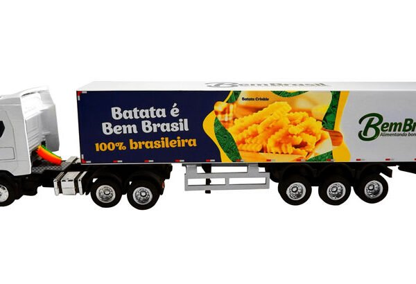 Miniatura baú 3 Eixos CSG R-500 1:50 Bem Brasil