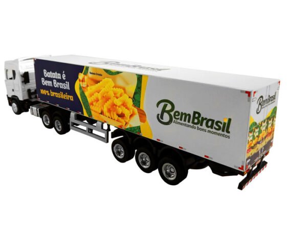 Miniatura baú 3 Eixos CSG R-500 1:50 Bem Brasil