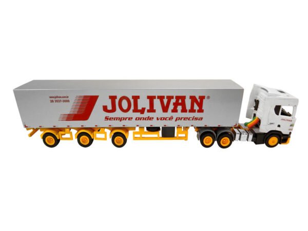 Miniatura Baú Longo 3 eixos Separados 1:50 Jolivan