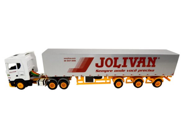 Miniatura Baú Longo 3 eixos Separados 1:50 Jolivan
