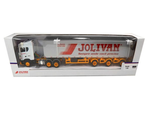 Miniatura Baú Longo 3 eixos Separados 1:50 Jolivan