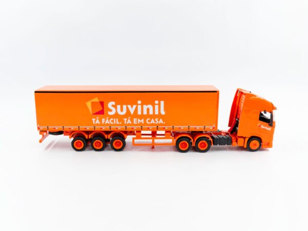Miniatura de caminhão, projeto especial Suvinil, bau expositor de latas