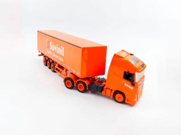 Miniatura de caminhão, projeto especial Suvinil, bau expositor de latas